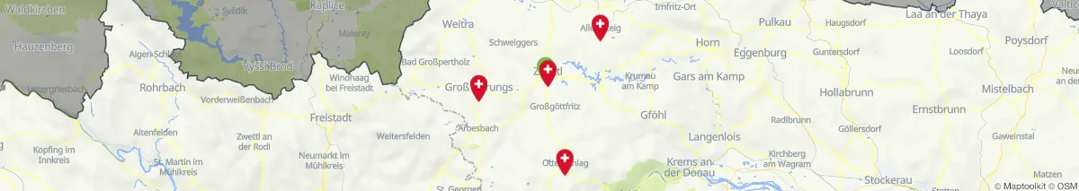 Kartenansicht für Apotheken-Notdienste in der Nähe von Zwettl (Bezirk, Niederösterreich) (5)